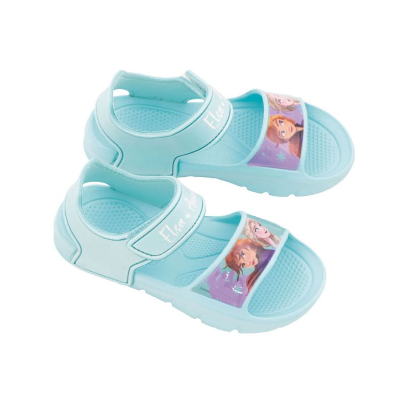 Sandalias con velcro Frozen Anna y Elsa de goma eva infantiles talla 32 - Chanclas