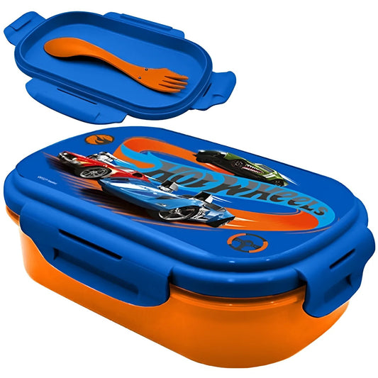 Sandwichera con cubierto HOT WHEELS- Perfecta para Almuerzos