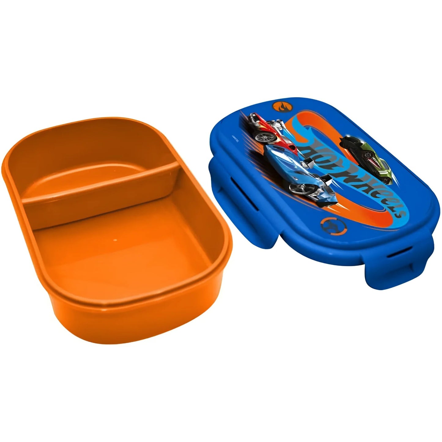 Sandwichera con cubierto HOT WHEELS- Perfecta para Almuerzos