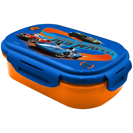 Sandwichera con cubierto HOT WHEELS- Perfecta para Almuerzos