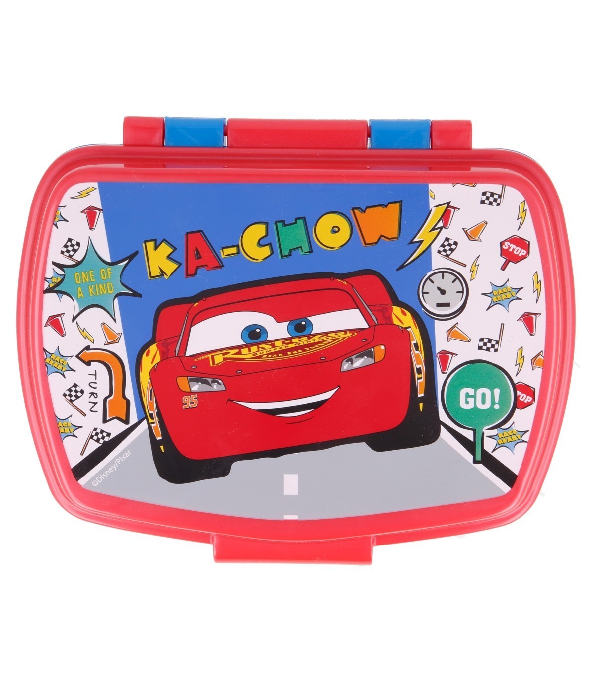 Fiambrera sandwichera tupper simple Cars Rayo Mcqueen