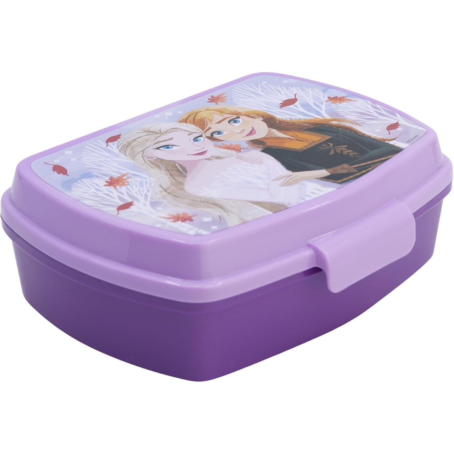 Sandwichera tupper simple Frozen Anna y Elsa 17x14x5,5cm - Tupper