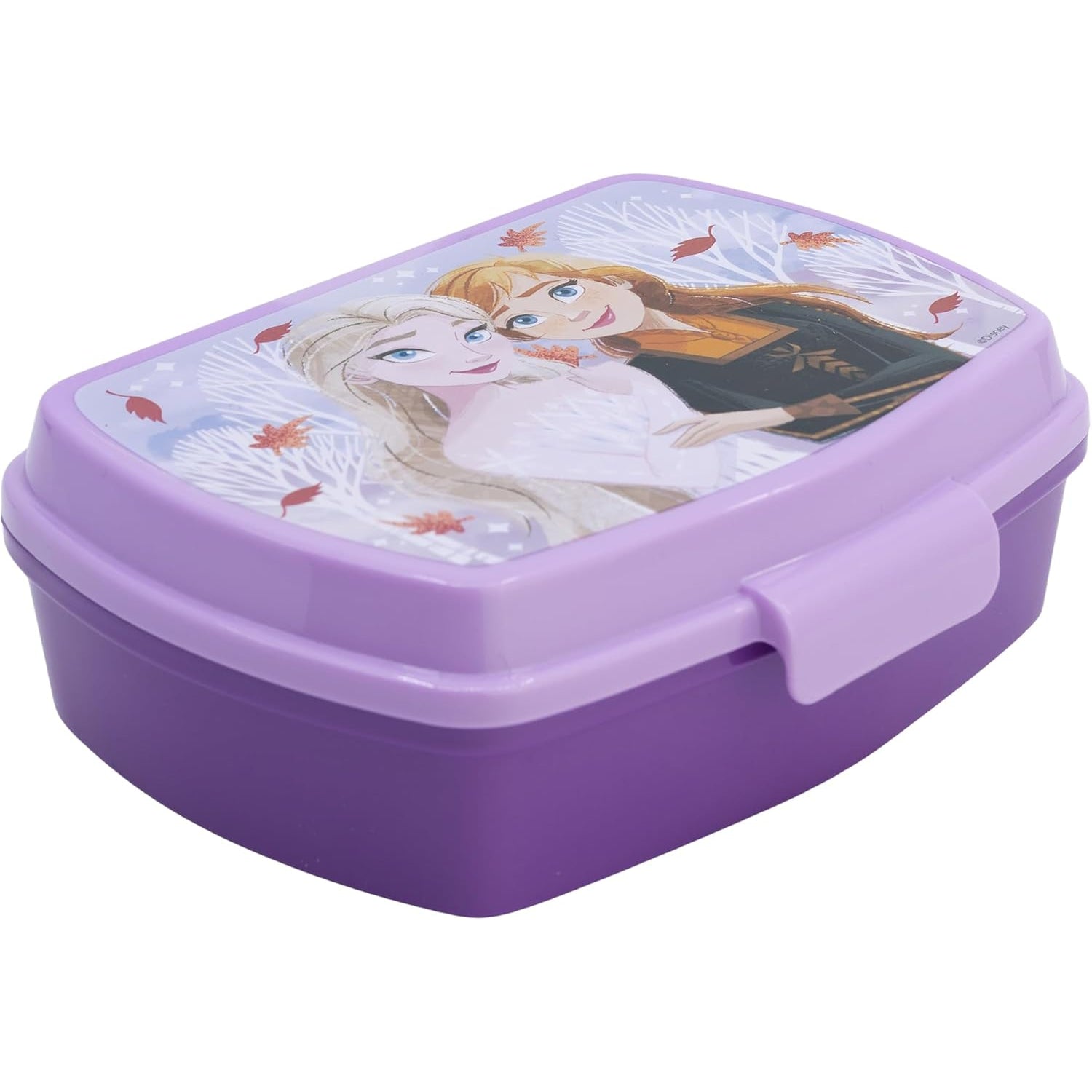 Sandwichera tupper simple Frozen Anna y Elsa 17x14x5,5cm - Tupper
