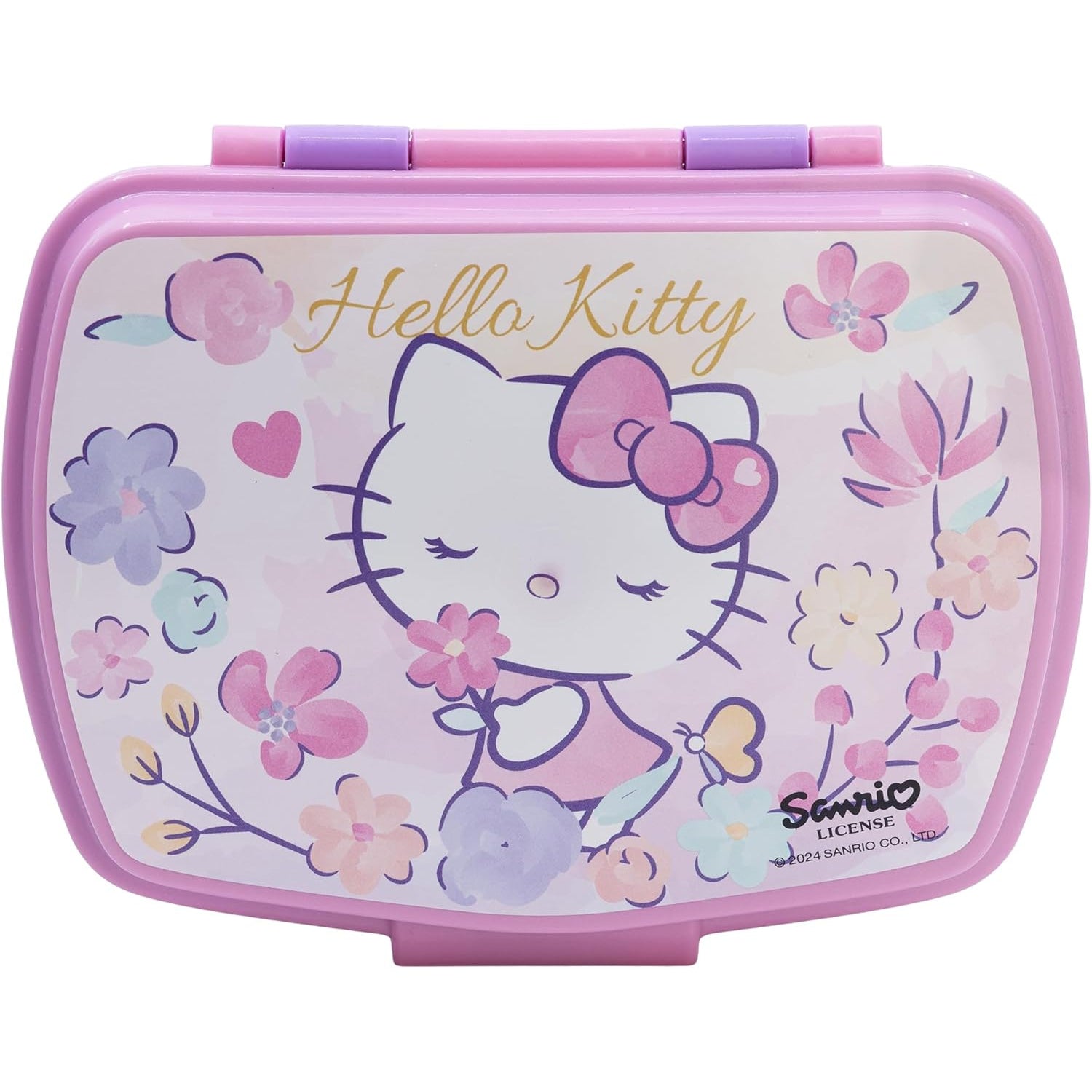 Sandwichera tupper simple Hello Kitty Sanrio 17x14x5,5cm - Tupper