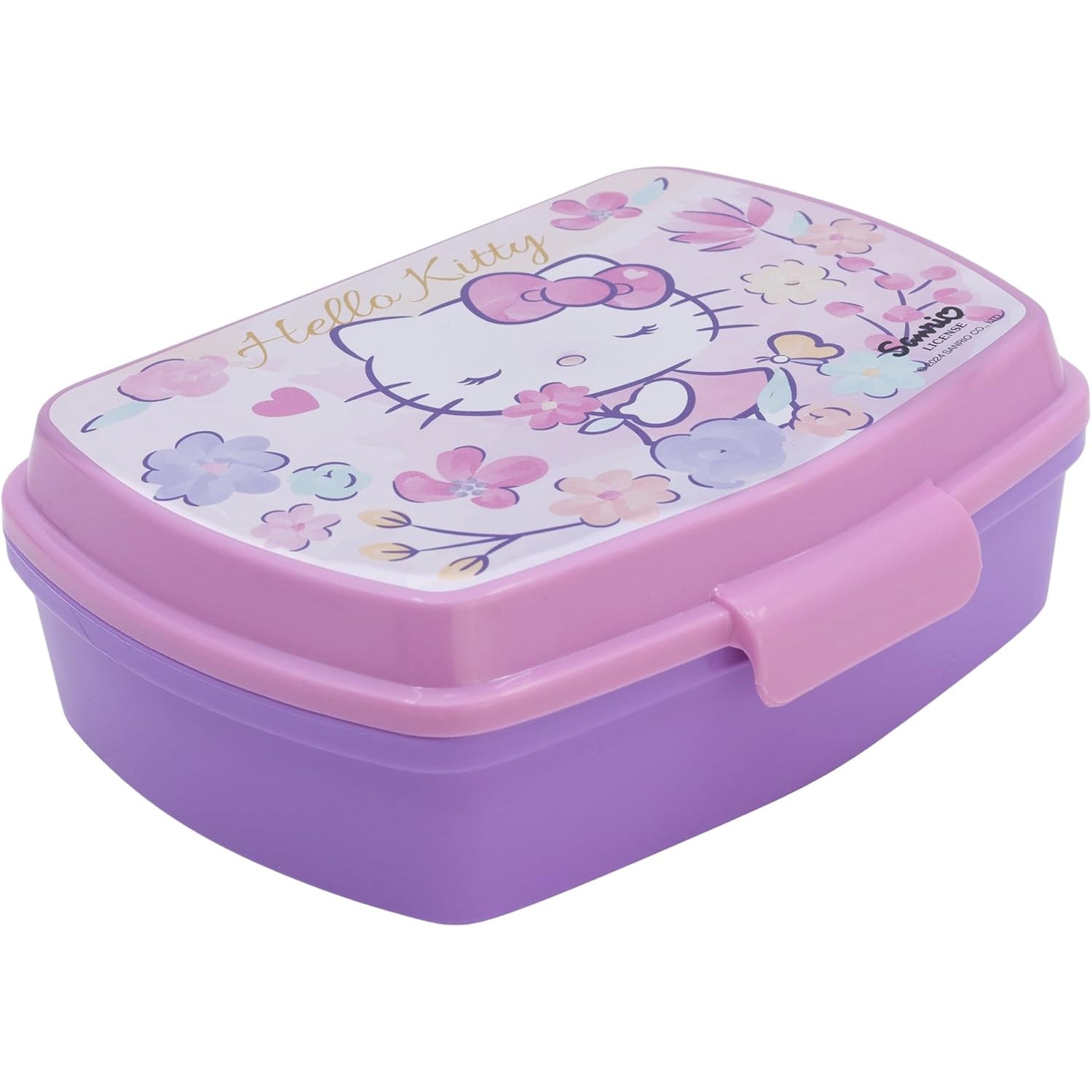 Sandwichera tupper simple Hello Kitty Sanrio 17x14x5,5cm - Tupper