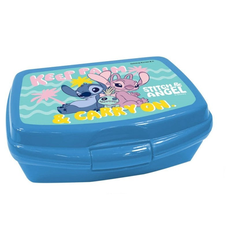 Sandwichera tupper simple Stitch azul Disney