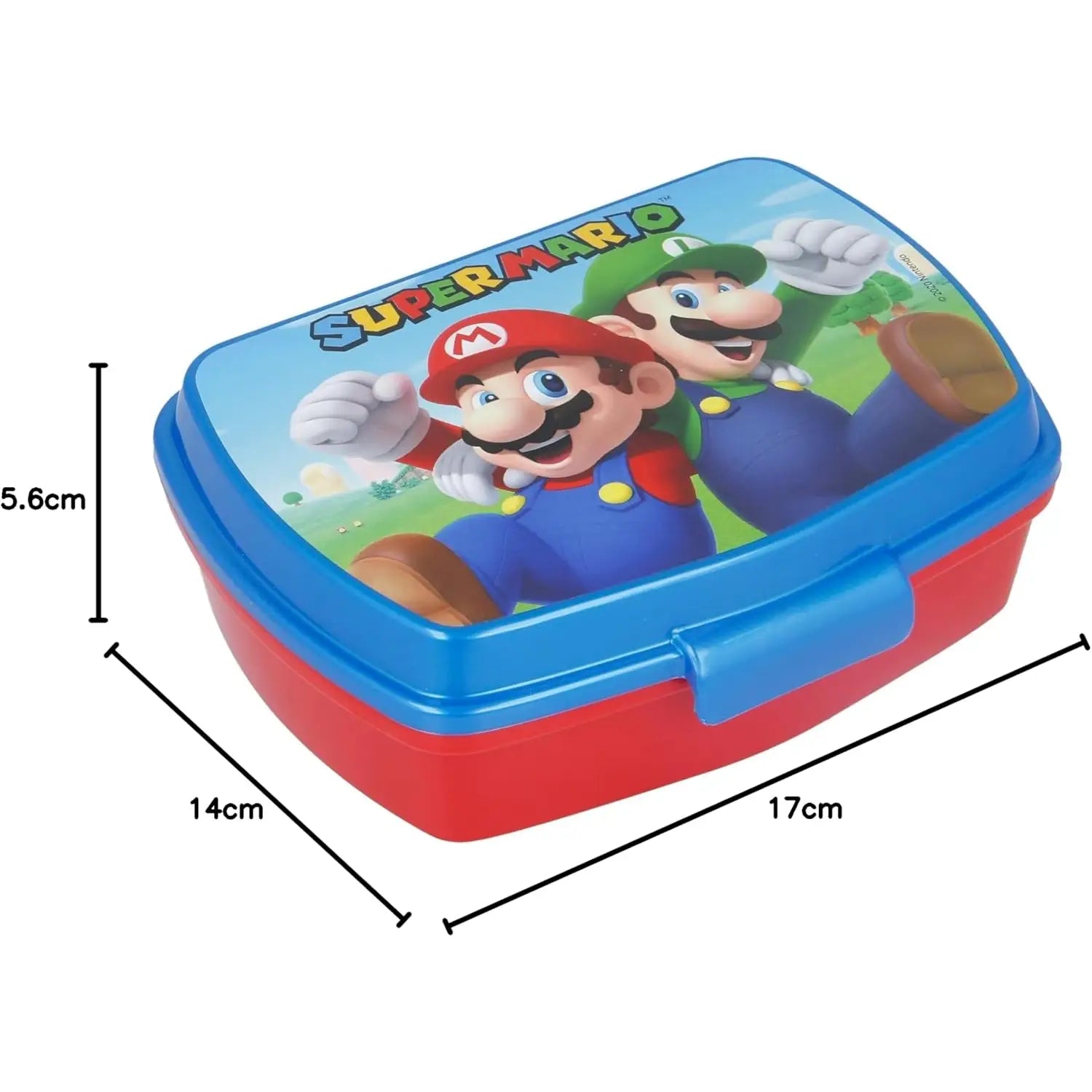 Sandwichera tupper simple Super Mario Bros 17x14x5,5cm - Tupper
