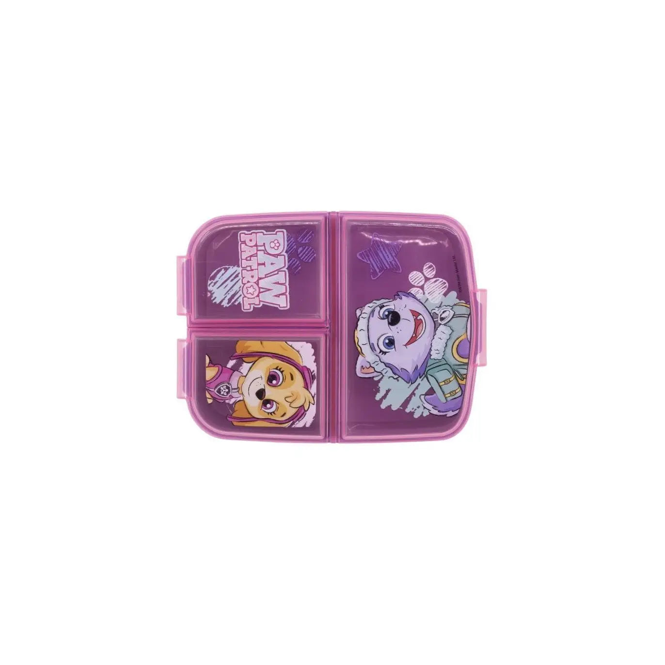 Sandwichera tupper triple Patrulla canina (Paw Patrol) rosa para niños - Tupper