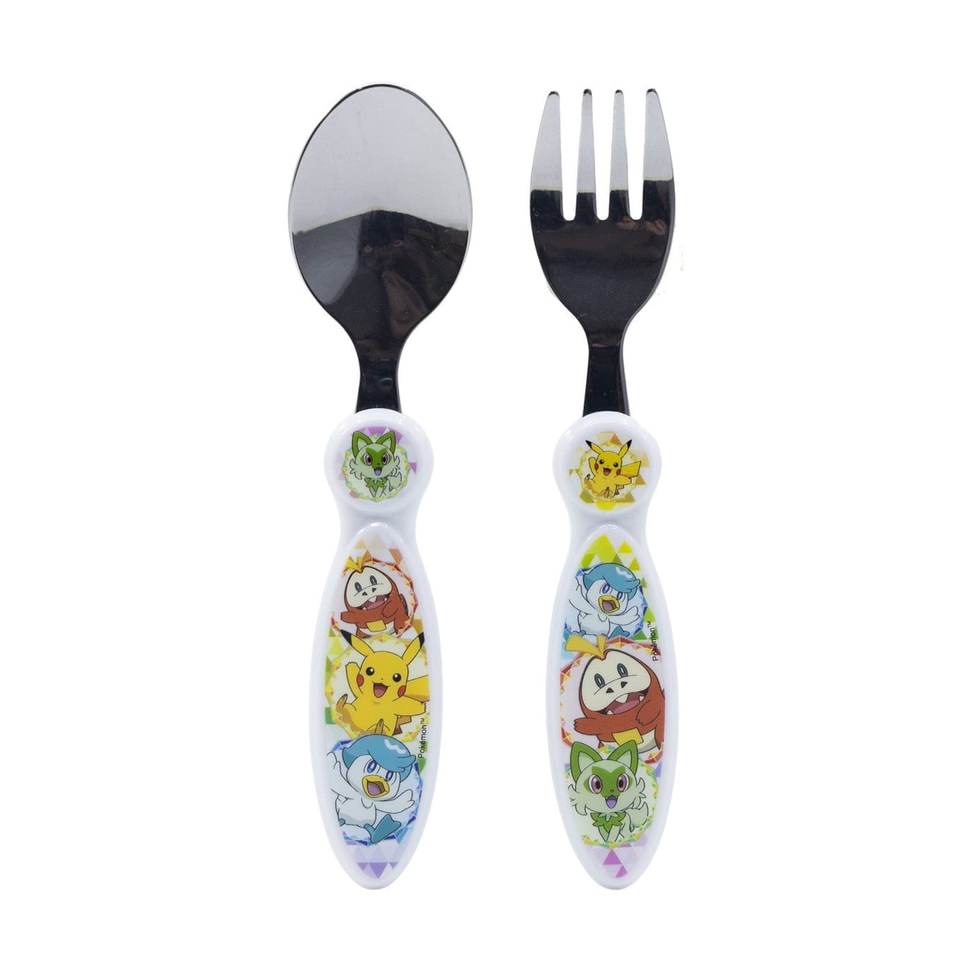 Set de 2 cubiertos metálicos Pokemon (cuchara y tenedor)
