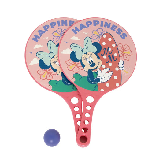 Set de 2 palas y pelota Minnie Mouse Disney perfecto para juego exterior - juegos