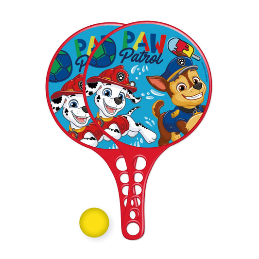 Set de 2 palas y pelota Patrulla canina Paw Patrol perfecto para juego exterior - juegos