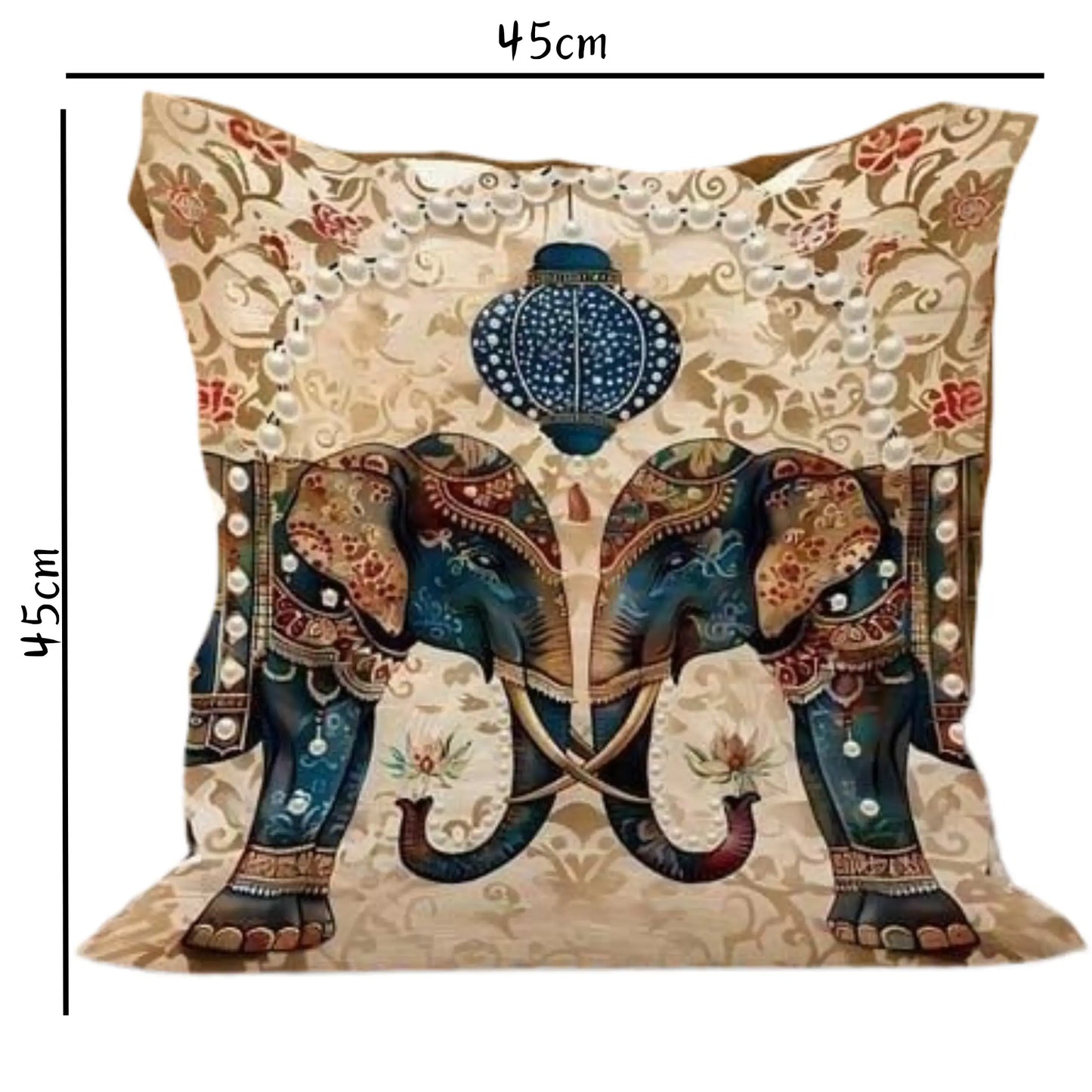Set 4 fundas de cojín 45x45cm poliéster tacto suave - Funda Cojin