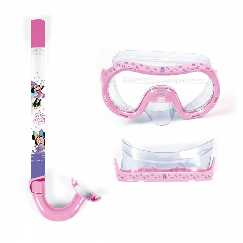 Set de buceo infantil Minnie Mouse Disney con gafas bucear y tubo snorkel