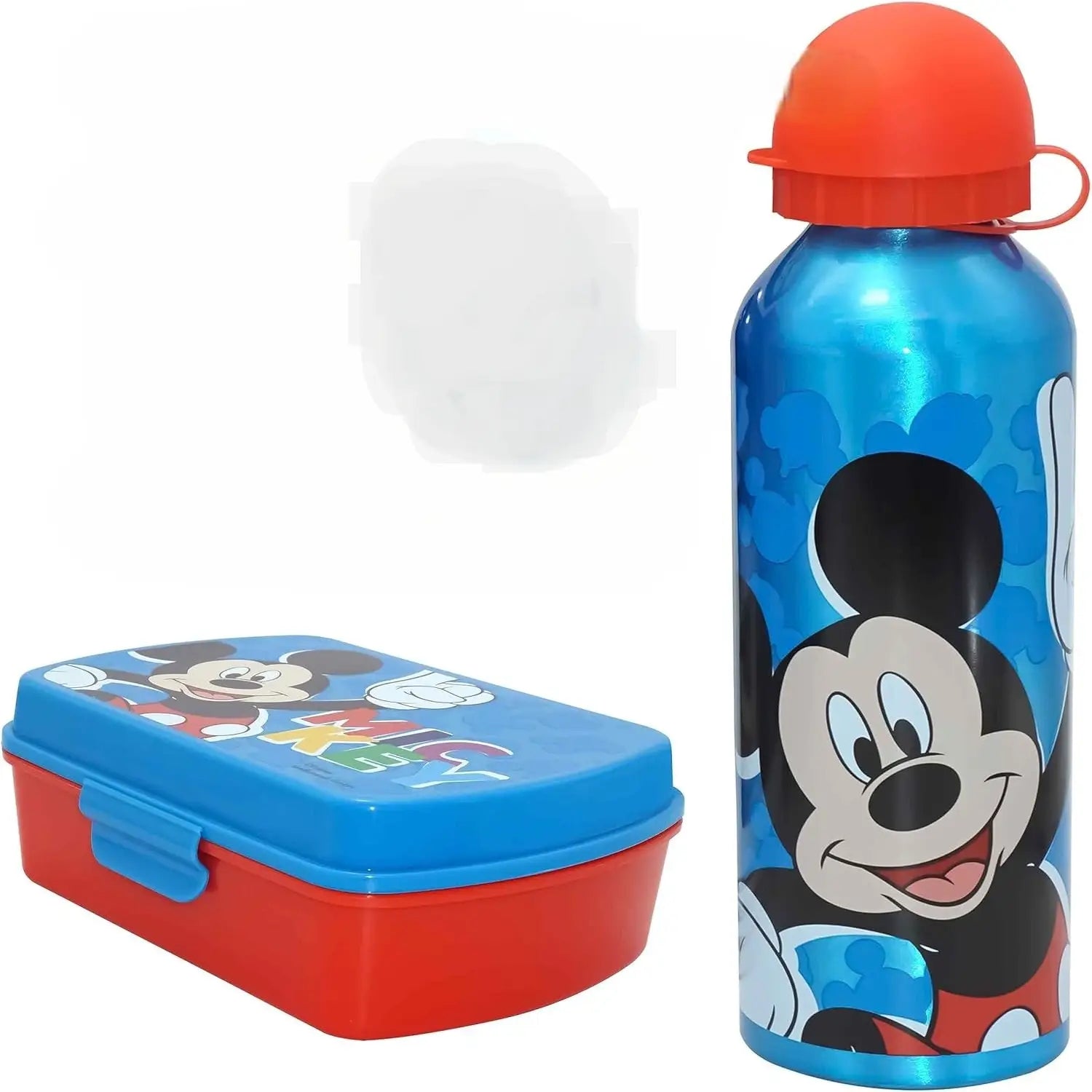 Set de cantimplora aluminio 500ml + Sandwichera Mickey Mouse - Botella
