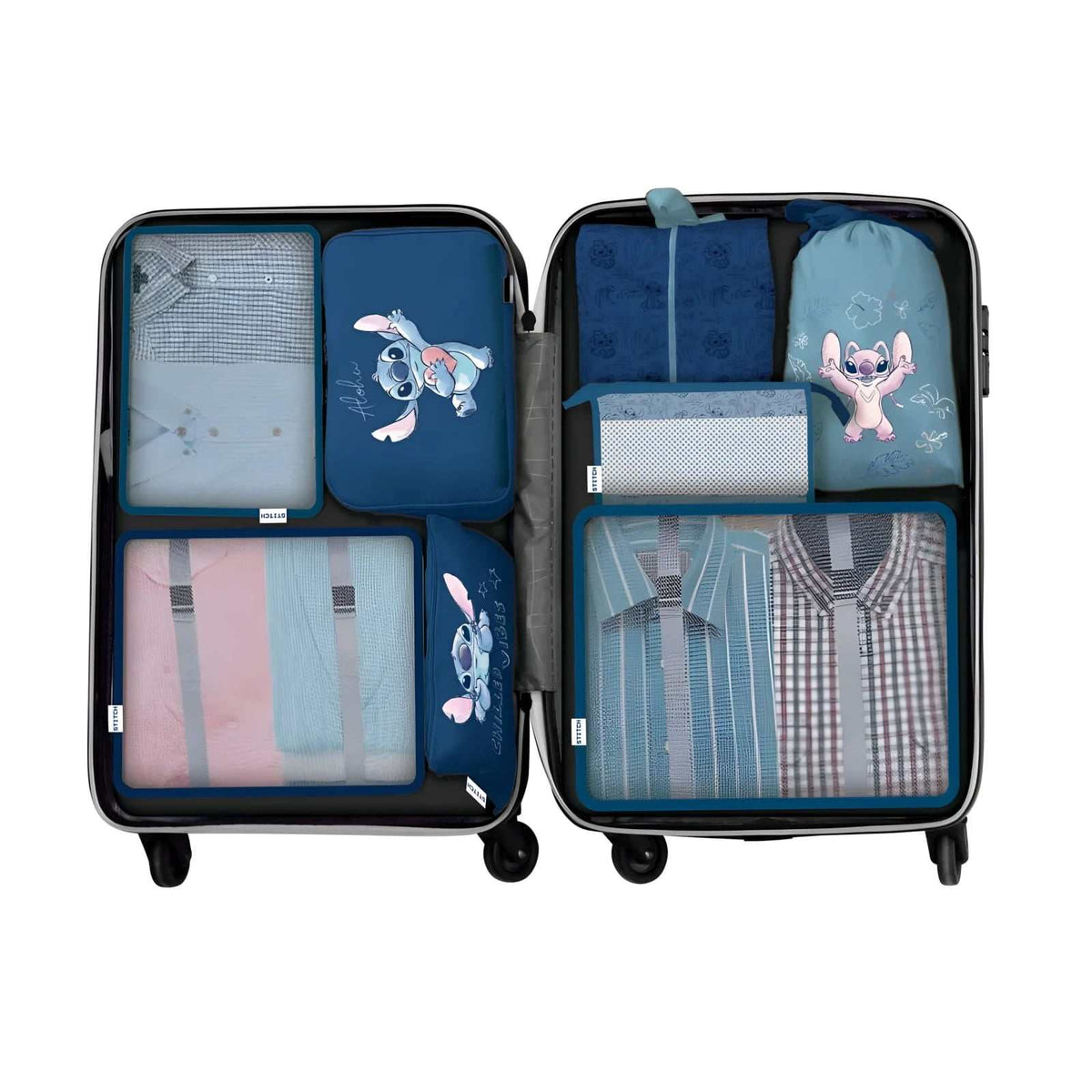 Set de viaje organizador de equipaje de 8 piezas de Stitch