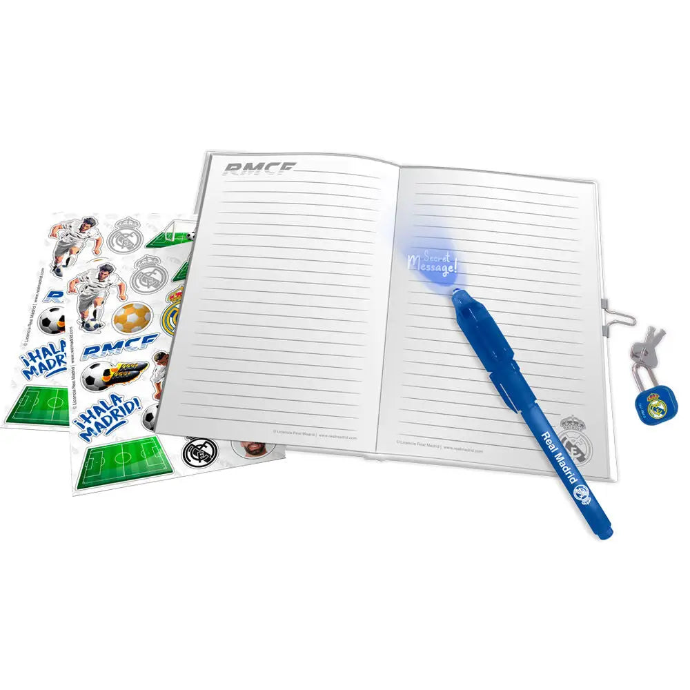 Set diario secreto y bolígrafo de tinta mágica REAL MADRID