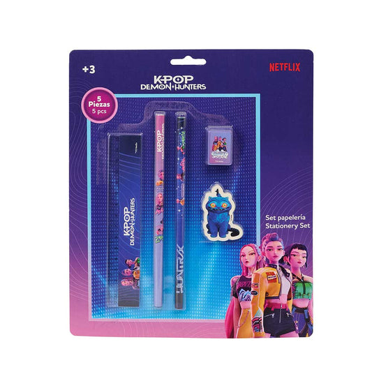 Set escritura K-POP Demon Hunters - Huntrix 5 piezas - rotuladores