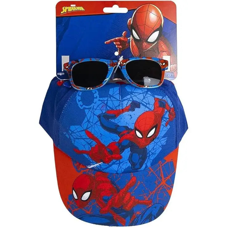 Set gorra y gafas de sol Spiderman niños