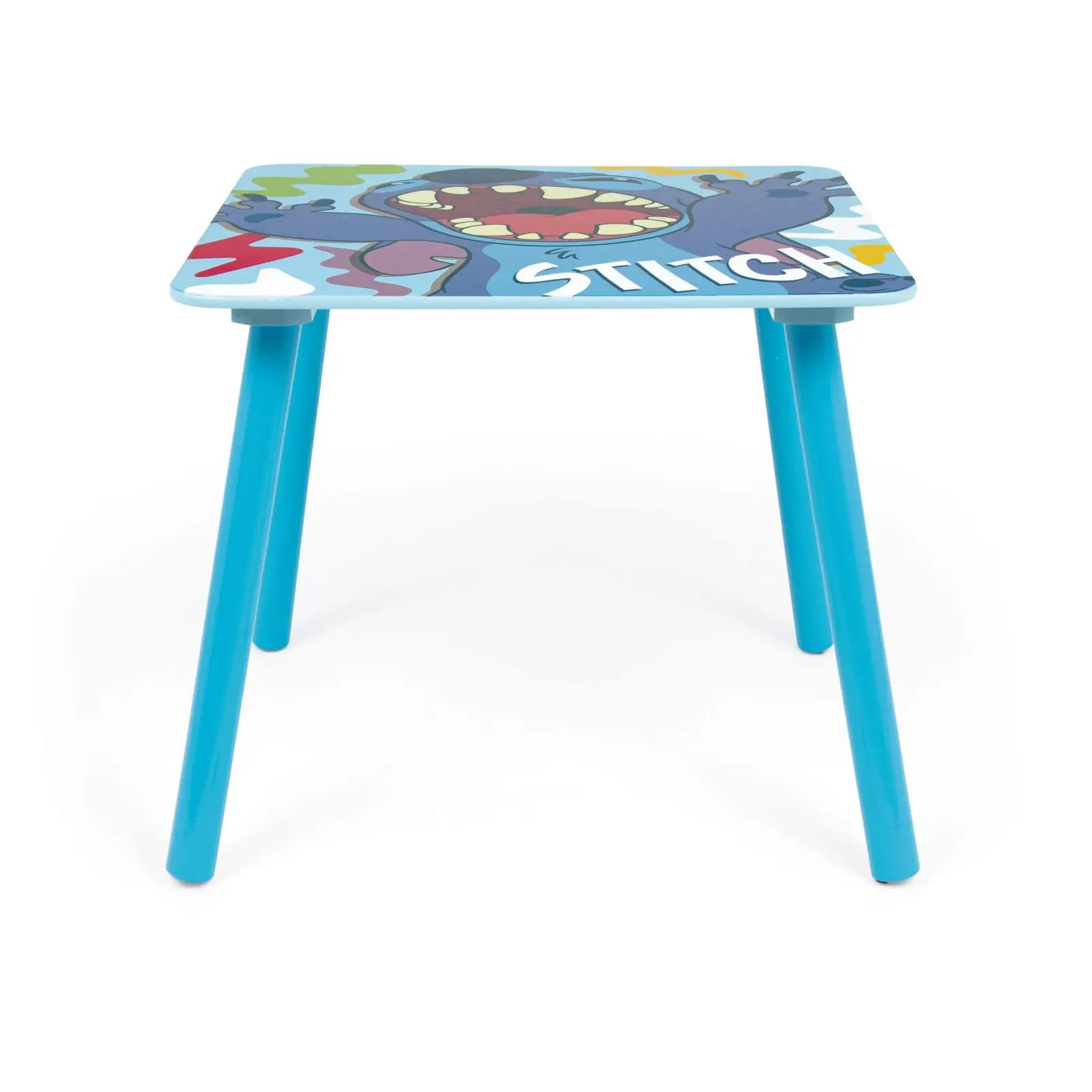 Set mesa y dos sillas infantiles Stitch Disney de madera para niños - conjunto