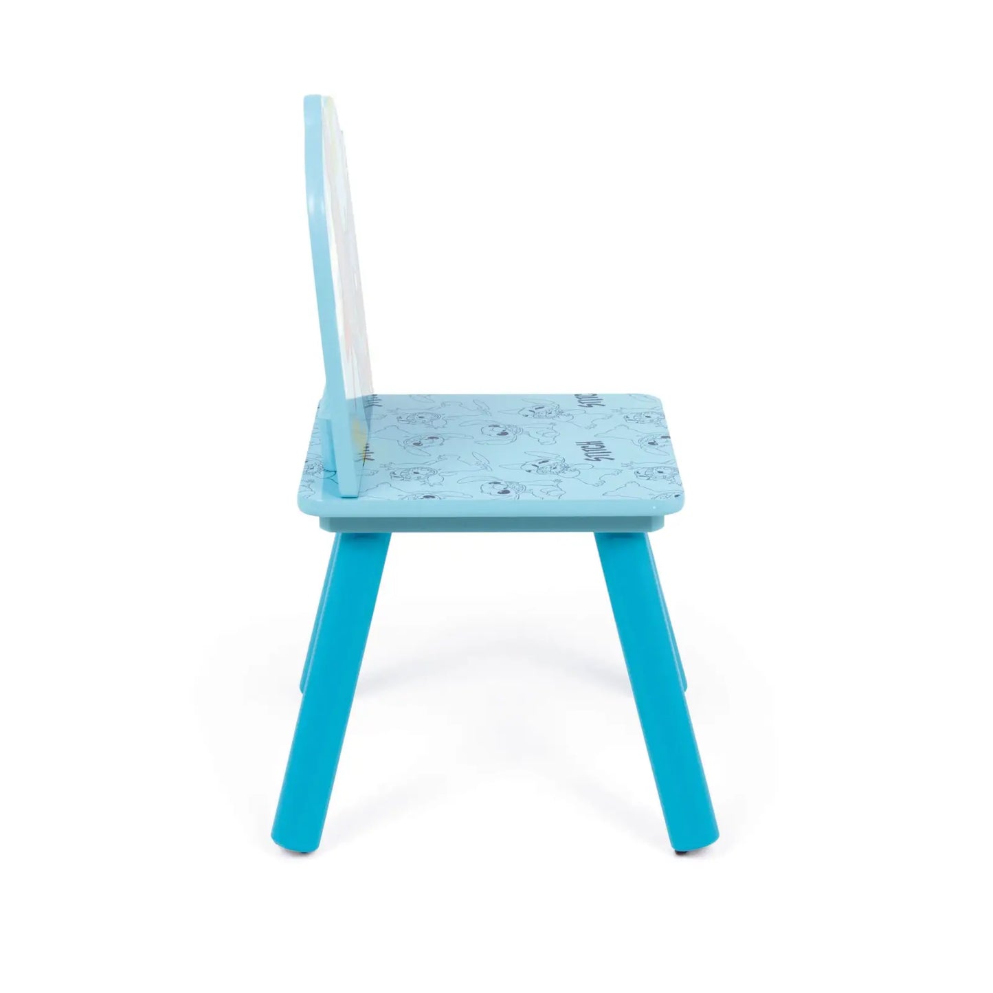 Set mesa y dos sillas infantiles Stitch Disney de madera para niños - conjunto