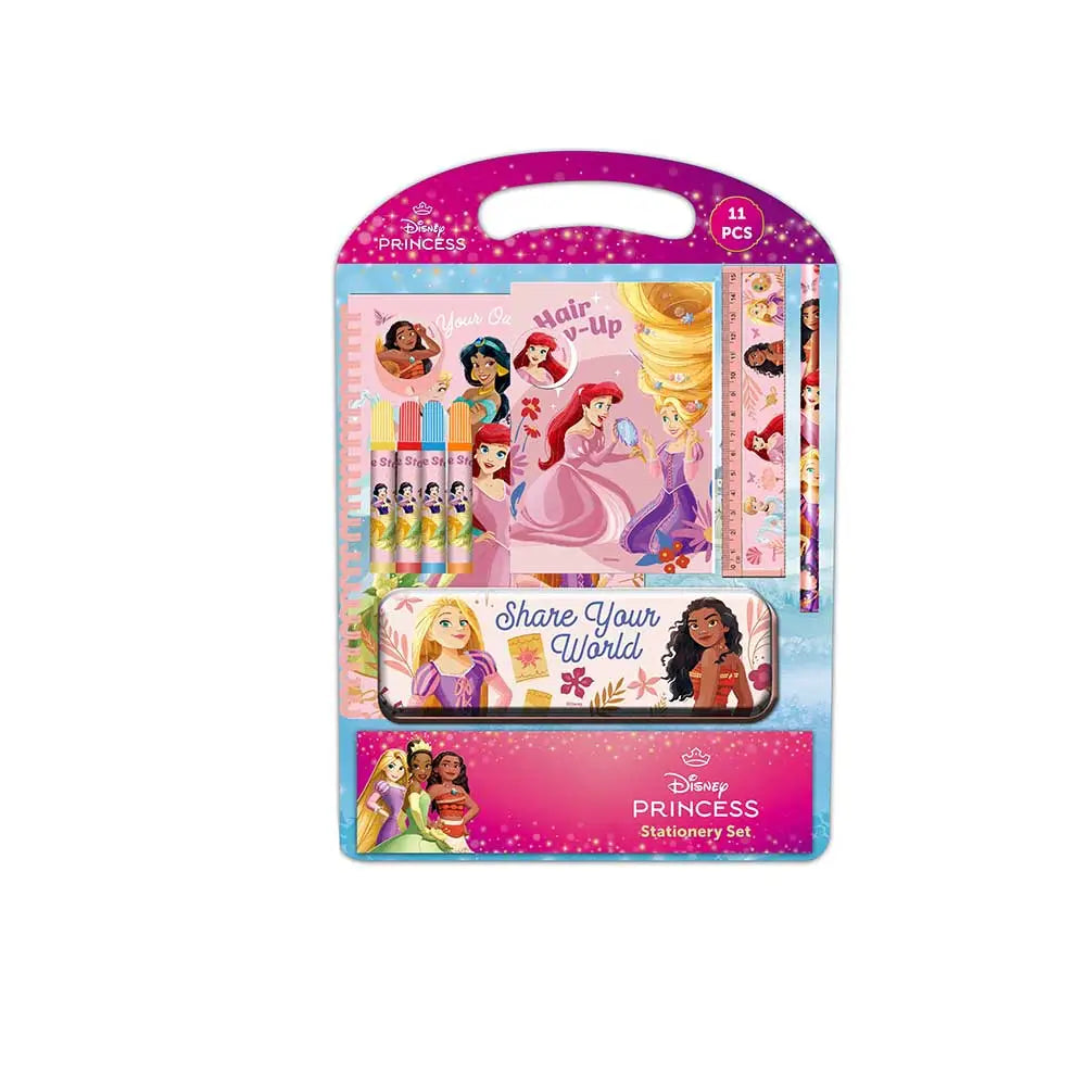 Set de papelería escritura princesas Disney Bloom - Estuche