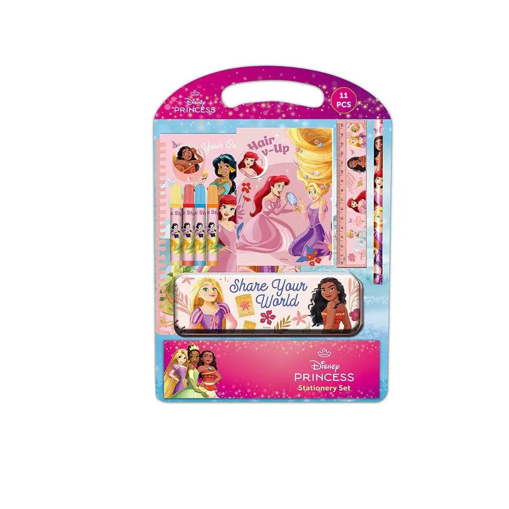 Set de papelería escritura princesas Disney Bloom - Estuche