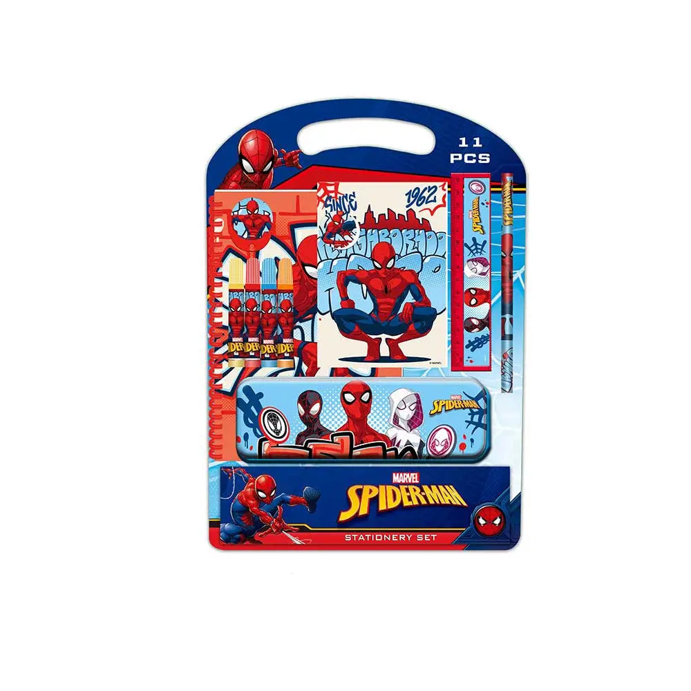 Set de papelería escritura SPIDERMAN Attack perfecto para regalo - Estuche