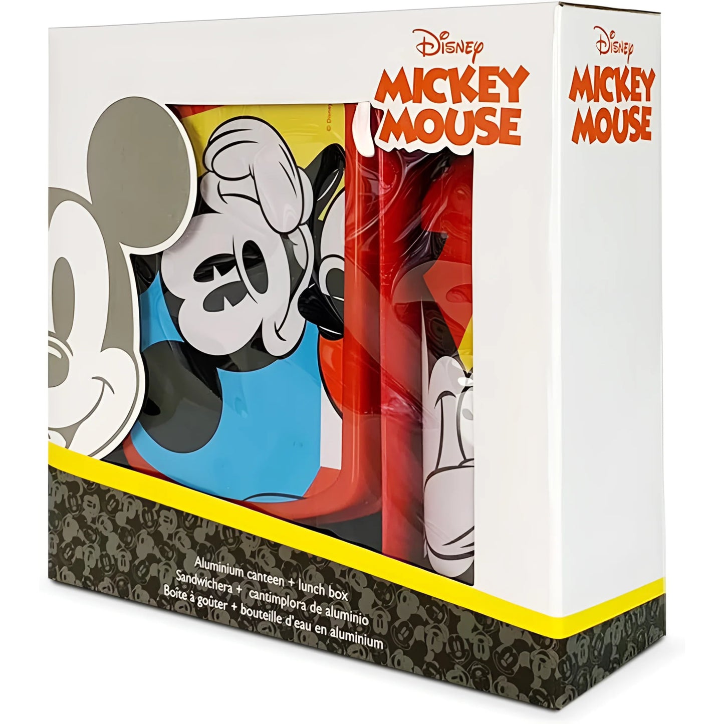 Set de cantimplora aluminio 500ml + Sandwichera Disney Mickey - Lunchera