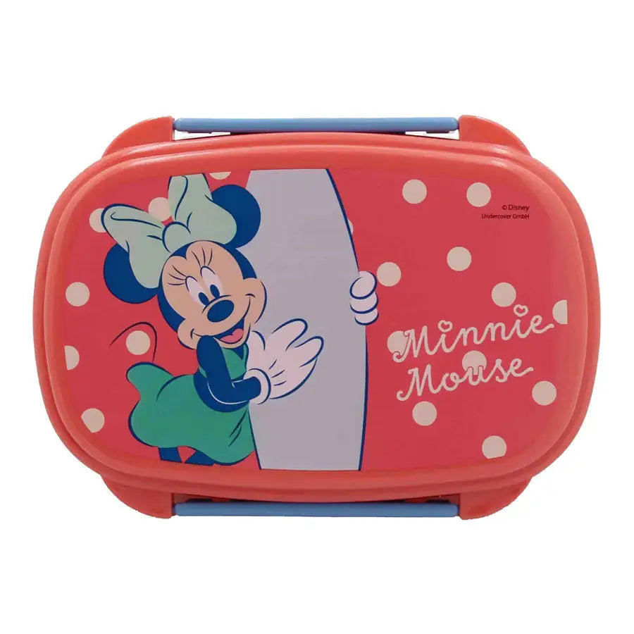 Set sandwichera lonchera tupper con cubiertos Minnie Mouse Disney - Tupper