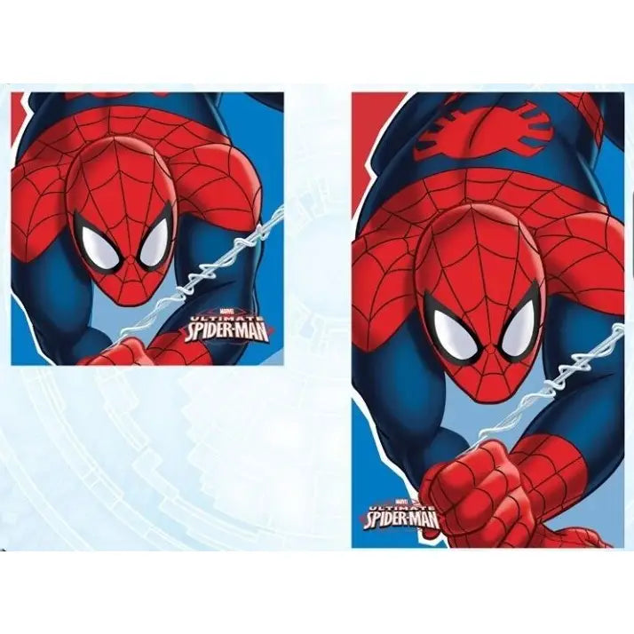 Set de Toalla microfibra para cara y mano Spiderman 30x30cm 30x50cm