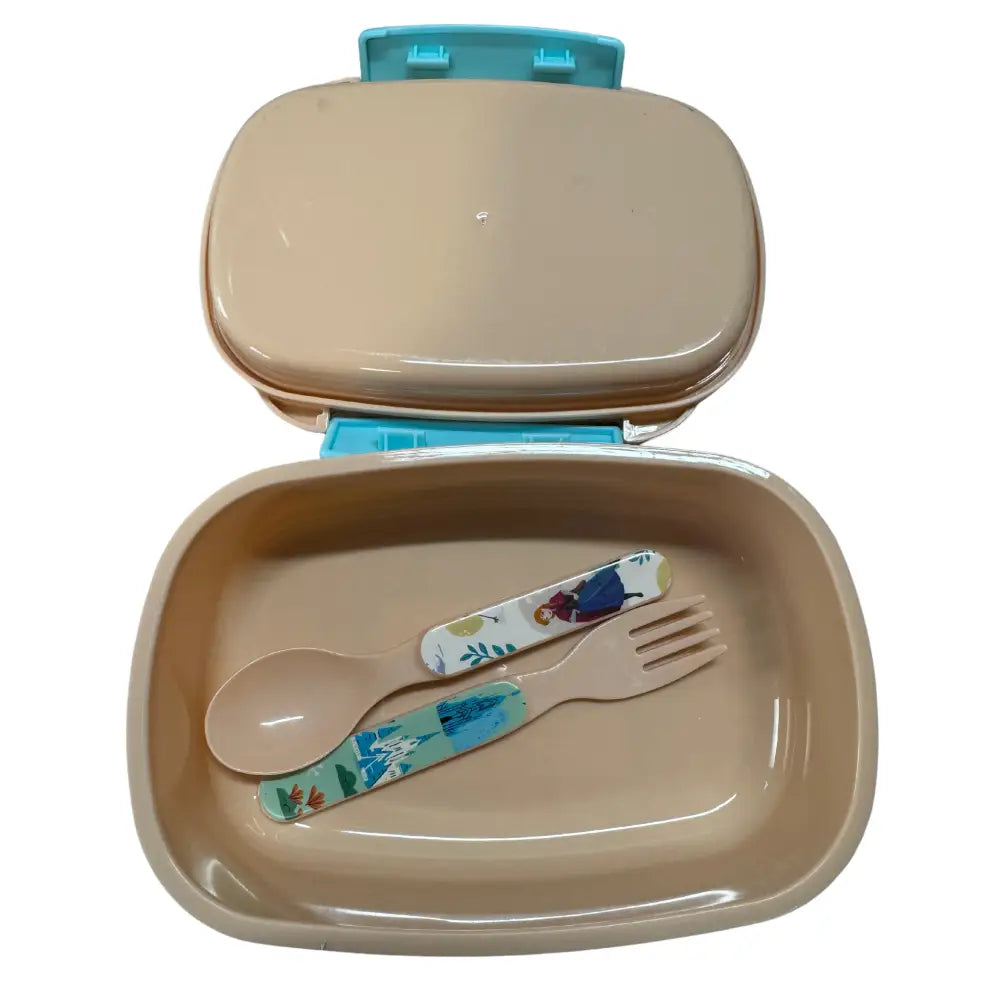 Set túper lonchera sandwichera con cubiertos Frozen Tupper