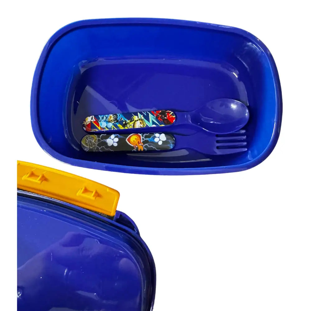 Set túper lonchera sandwichera con cubiertos Patrulla Canina Tupper