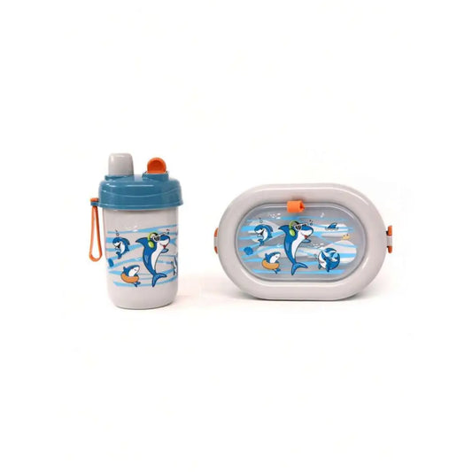 Set túper y vaso infantil para almuerzo merienda Azul Tuper