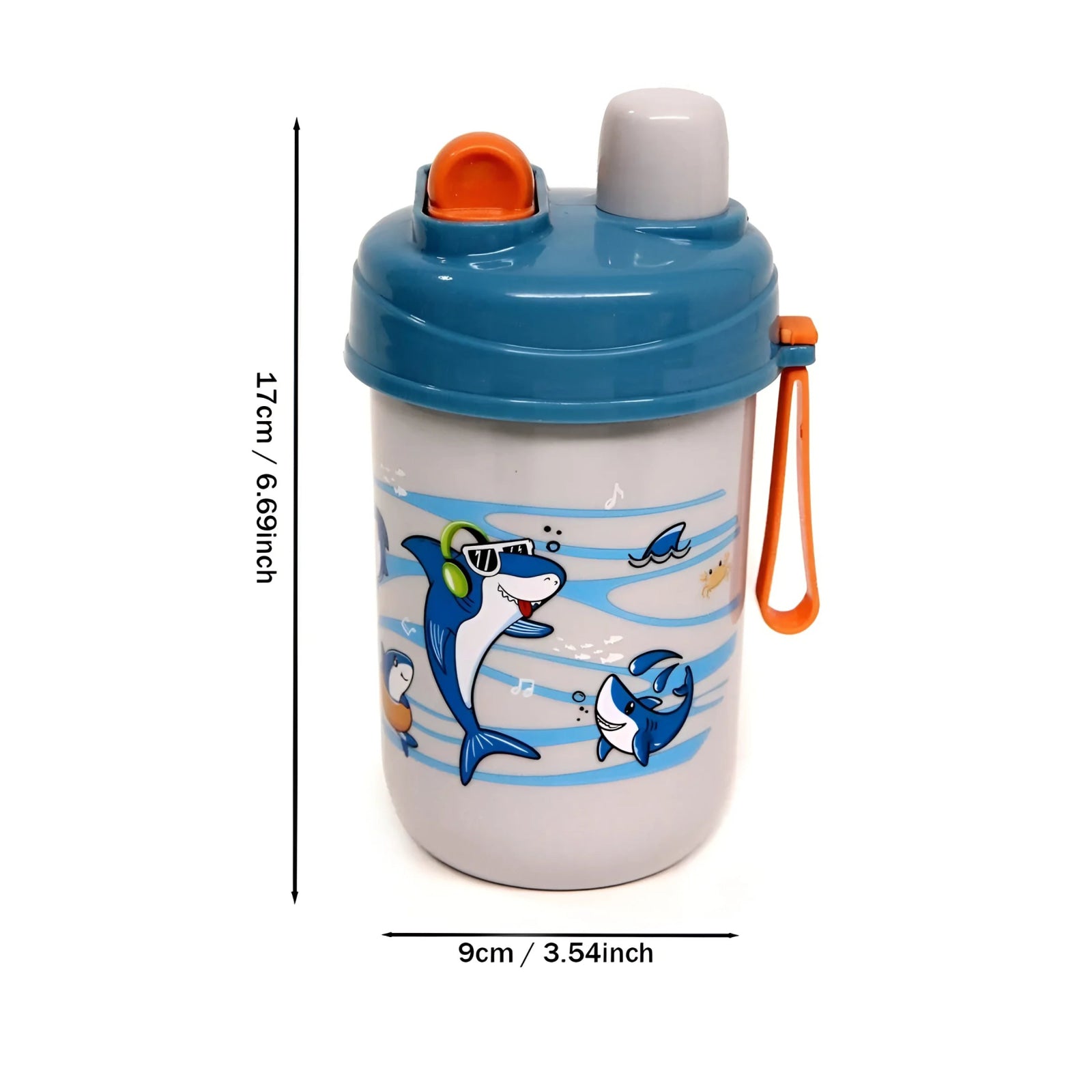 Set túper y vaso infantil para almuerzo merienda Verde - Tuper