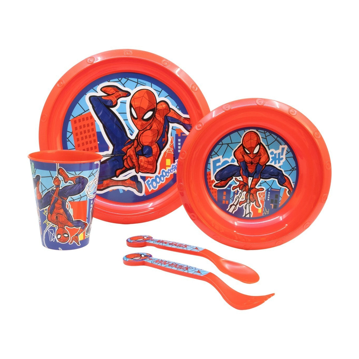 Set vajilla infantil easy Spiderman Marvel 5 piezas