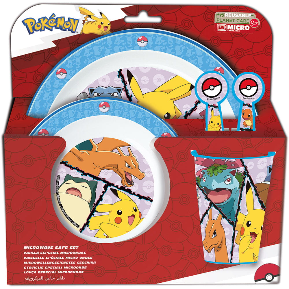 Set vajilla infantil micro POKEMON 5 piezas