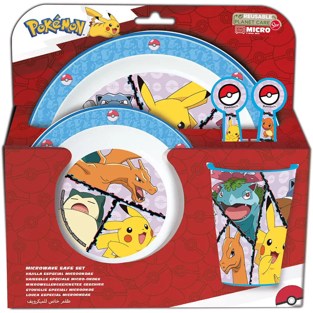 Set vajilla infantil micro POKEMON 5 piezas