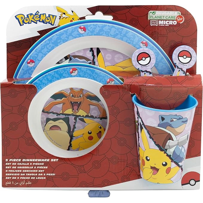 Set vajilla infantil micro POKEMON 5 piezas