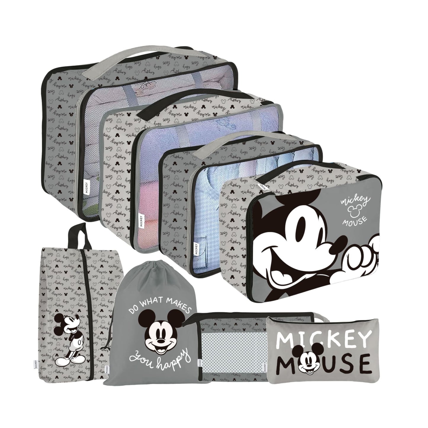 Set de viaje Organizador equipaje 8 piezas Mickey Mouse Disney