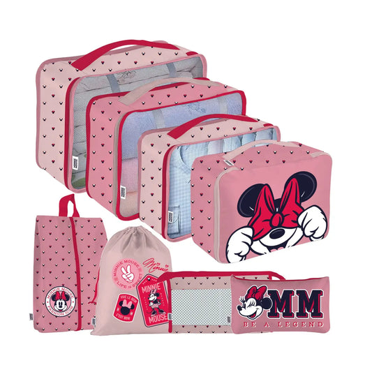 Set de viaje Organizador equipaje 8 piezas Minnie Mouse Disney