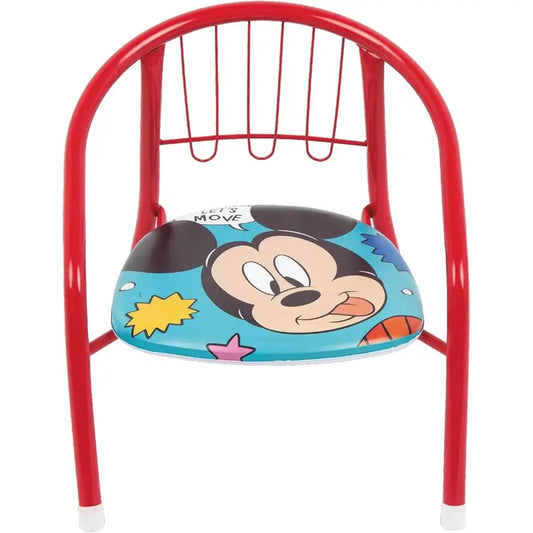 Silla Mickey Mouse infantil para interior exterior de metal 35.5x30x33.5CM