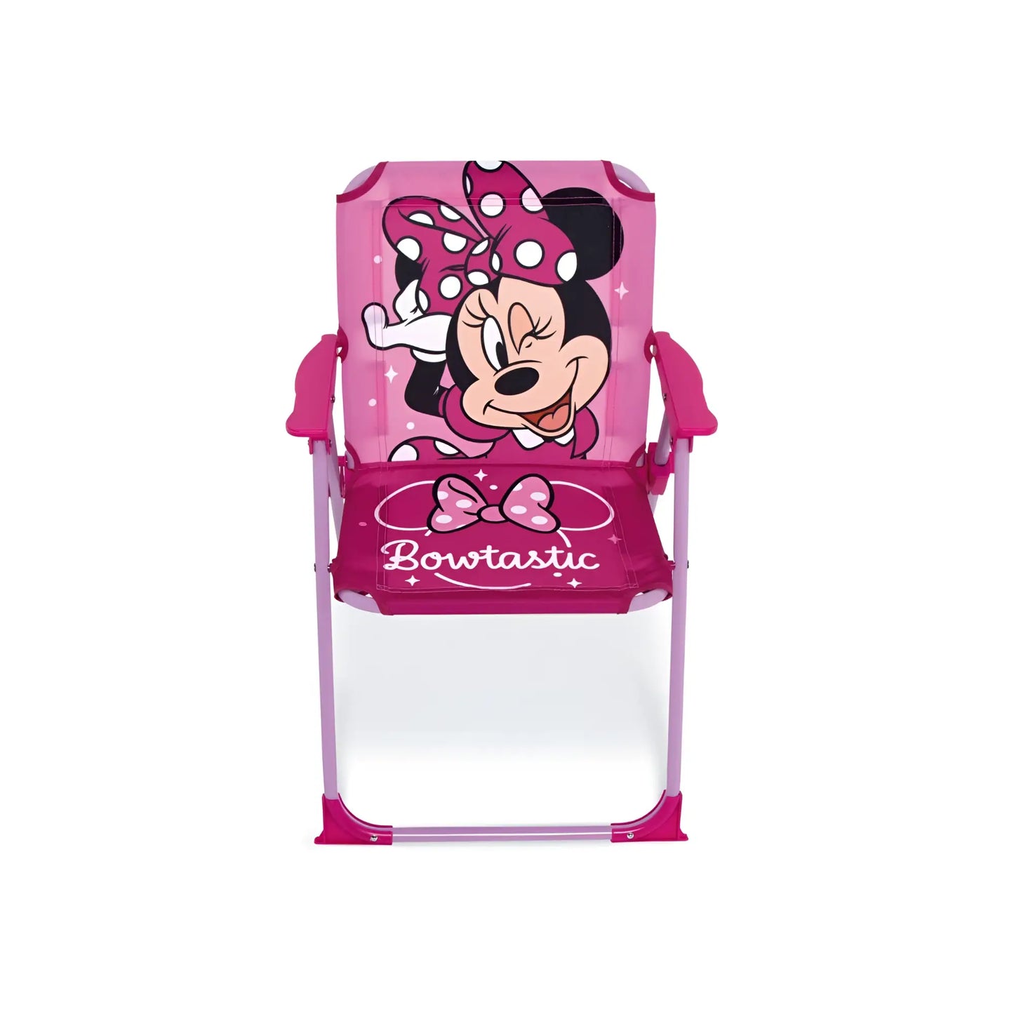 Silla Minnie plegable infantil para interior exterior playa piscina 38X32X53CM