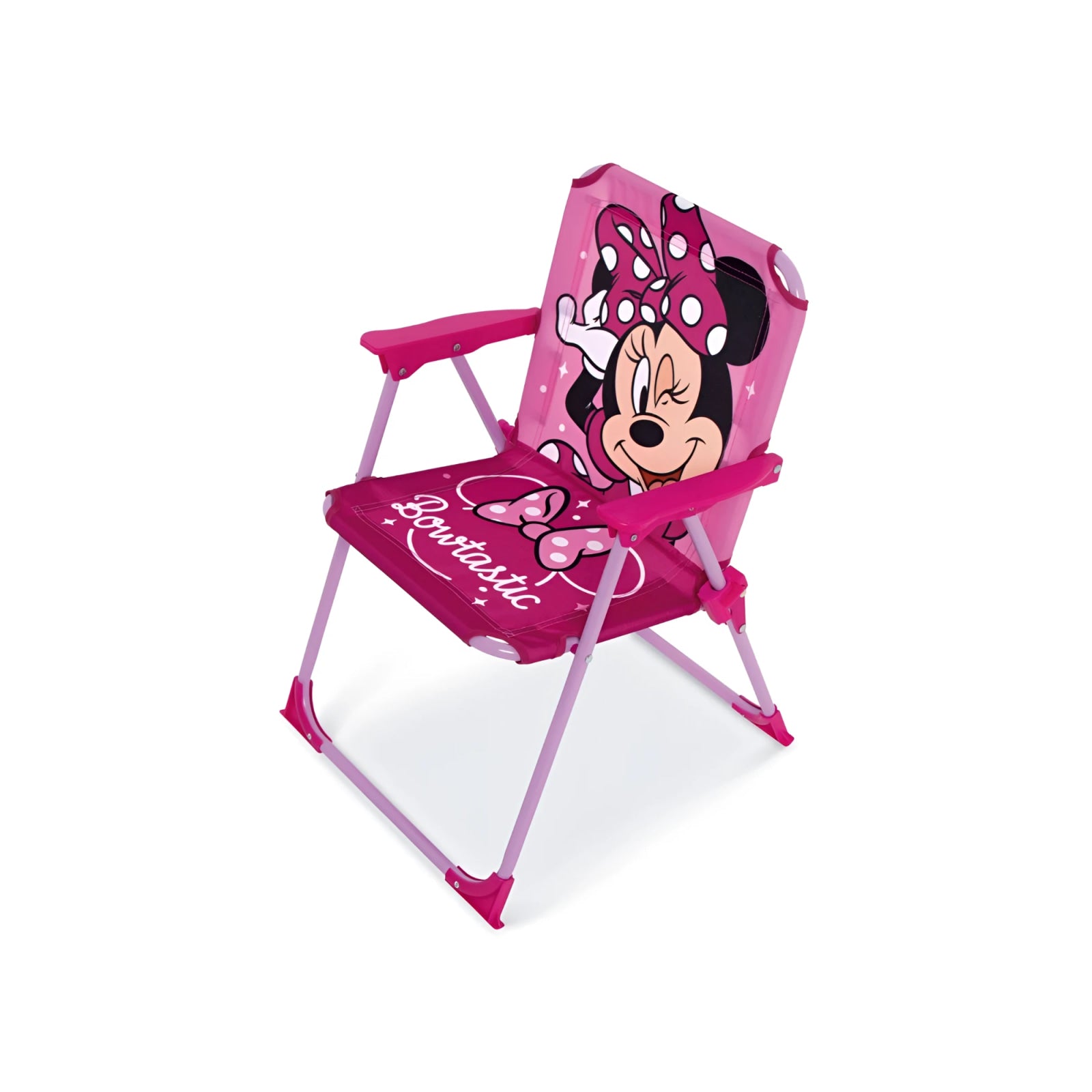 Silla Minnie plegable infantil para interior exterior playa piscina 38X32X53CM