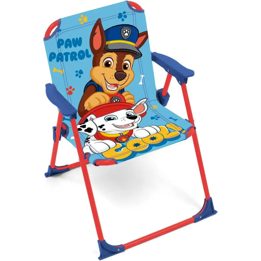 Silla Patrulla Canina plegable infantil para interior exterior playa piscina 38X32X53CM