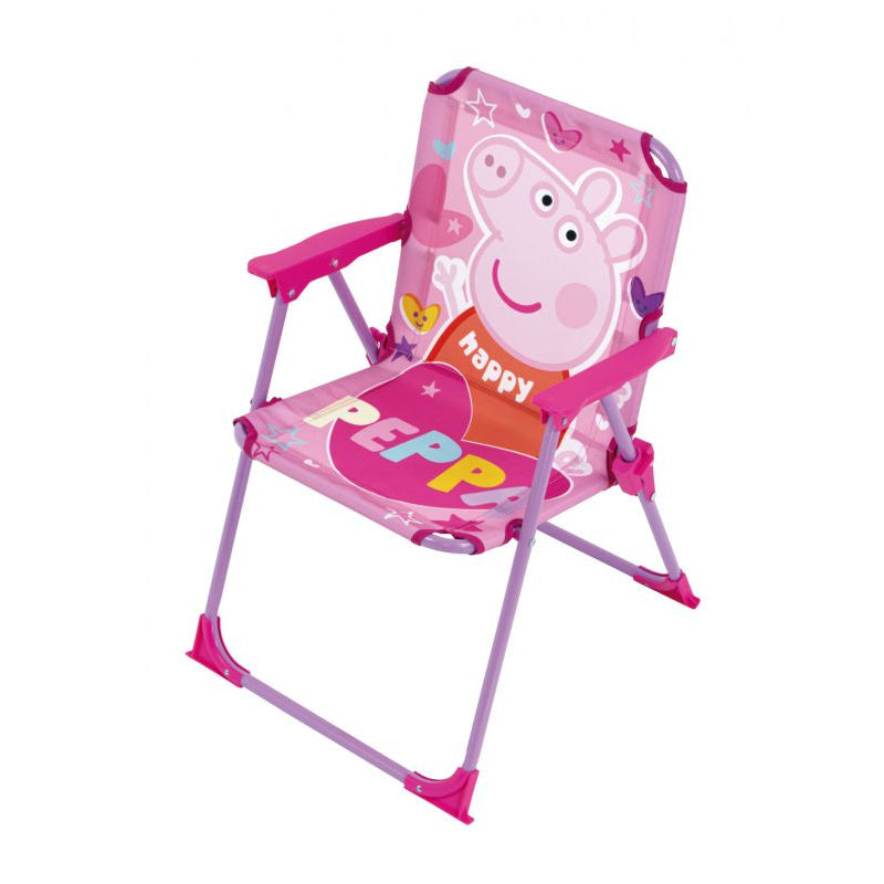 Silla Peppa Pig plegable infantil para interior exterior playa piscina 38X32X53CM
