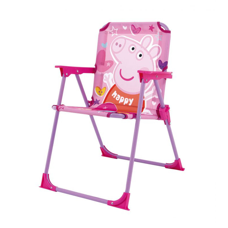 Silla Peppa Pig plegable infantil para interior exterior playa piscina 38X32X53CM