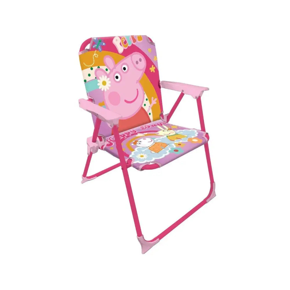 Silla plegable infantil Peppa Pig para interior exterior playa piscina