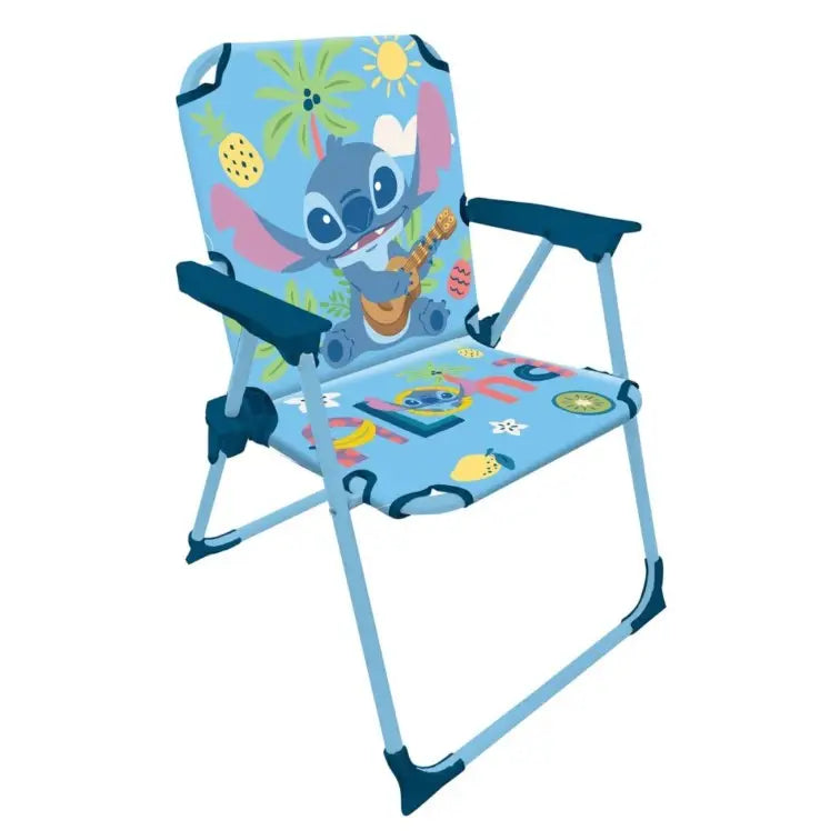 Silla plegable infantil Stitch para interior exterior playa piscina