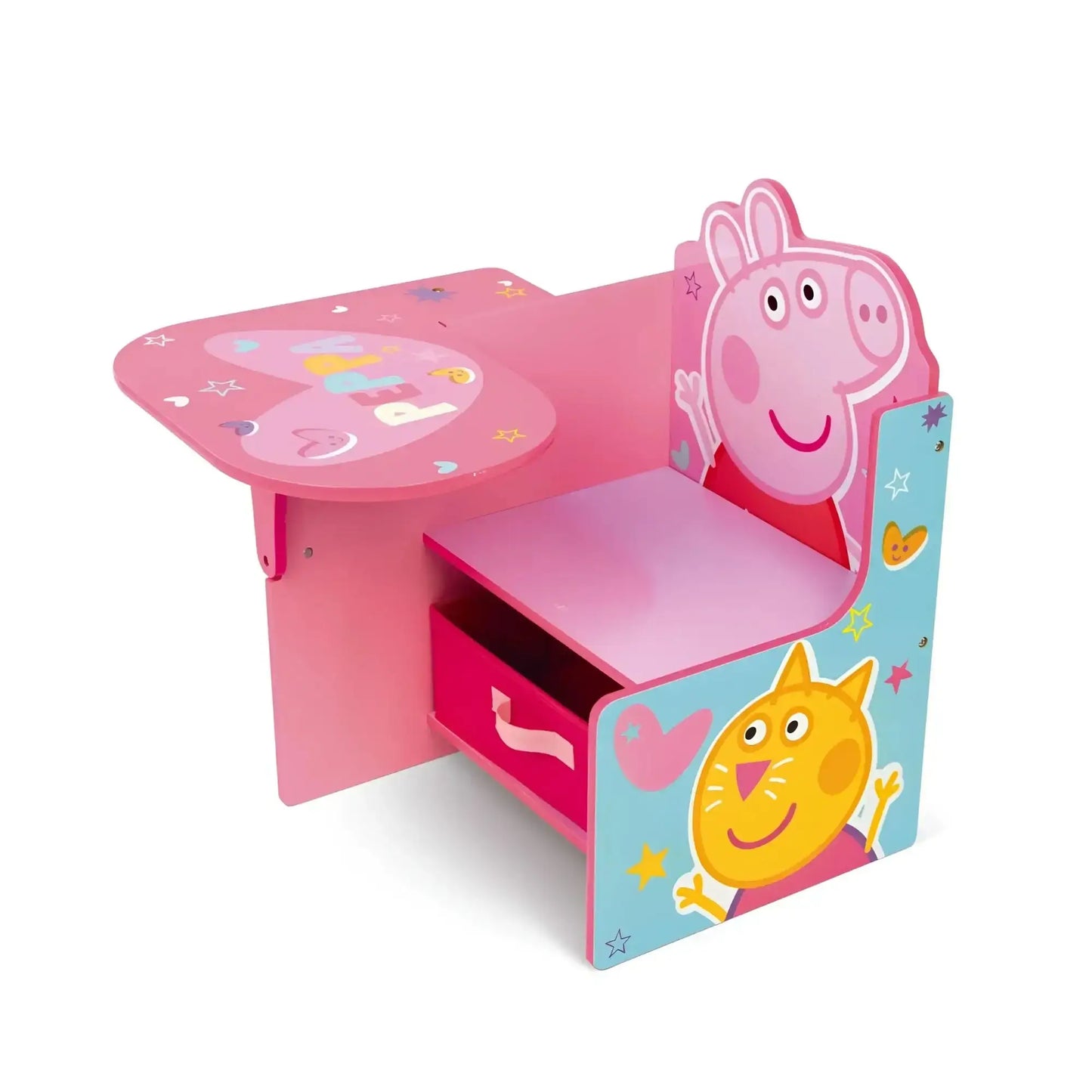 Silla Pupitre infantil con cajón de PEPPA PIG