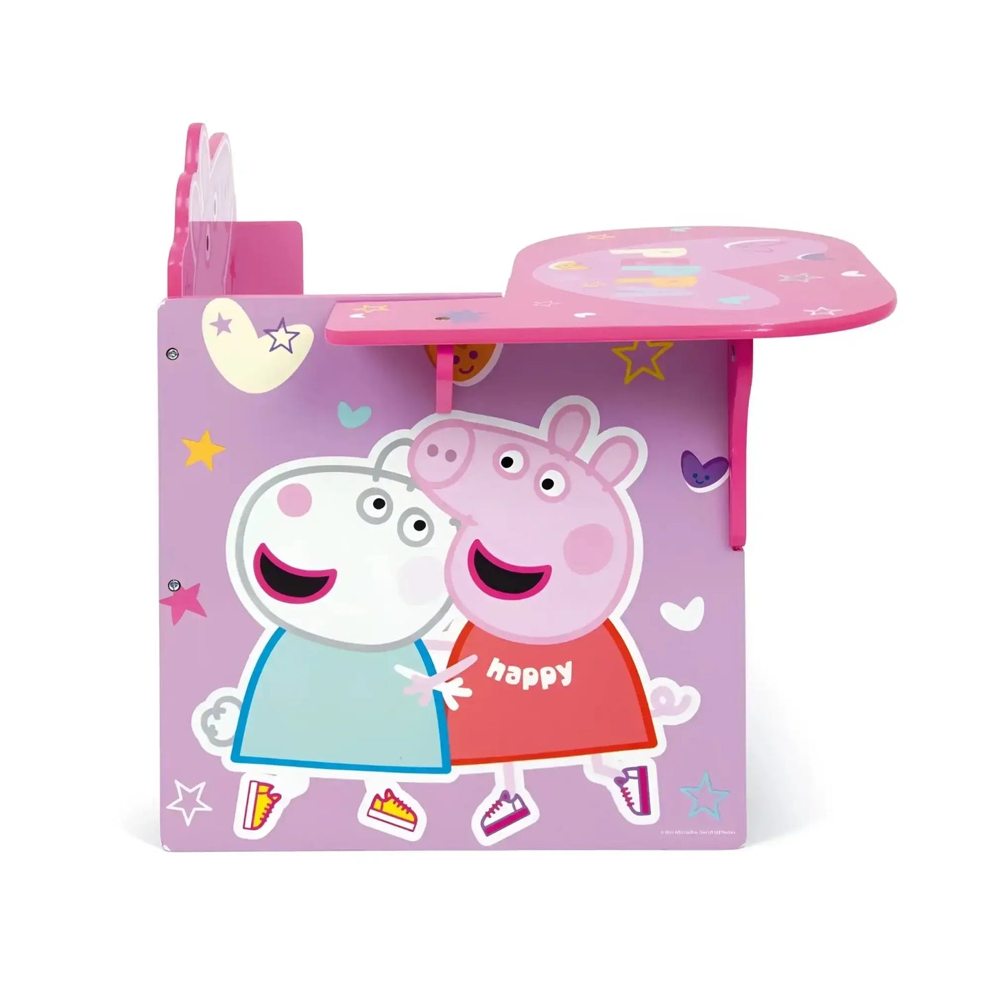 Silla Pupitre infantil con cajón de PEPPA PIG